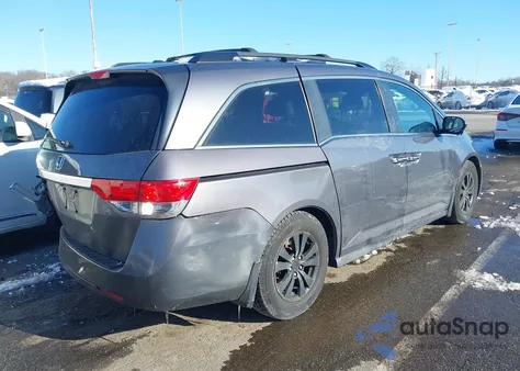 2014 Honda Odyssey Ex-L from USA, damaged, VIN 5FNRL5H65EB008494